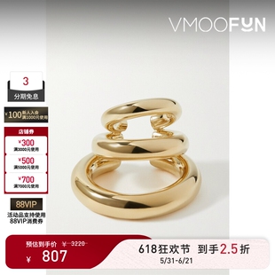 【礼物】JENNIFER FISHER女士镀金时尚简约款耳骨夹（单只）