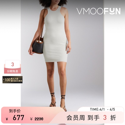 The Range 春夏女棉质迷你小白裙连衣裙吊带裙