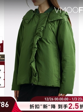 【折扣】SARA LANZI 秋冬女鹅绒羽绒服连帽外套