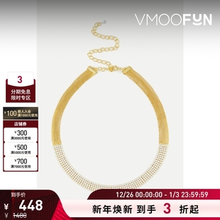 Kenneth Jay 女士金色黄铜镀14K金项链 Lane 新年礼物