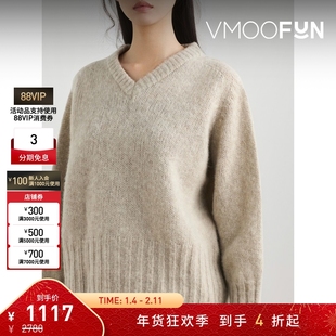 【折扣】Howlin' 秋冬女宽松绵羊毛毛衣