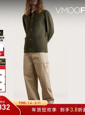 【折扣】RAG & BONE Evan 秋冬男士实用宽松绿色绵羊毛夹克