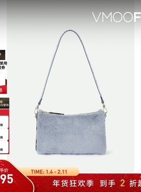 【折扣】MANU Atelier 女人造皮草皮革手提包