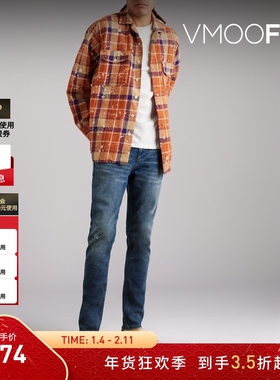 【折扣】Rag＆Bone 男士复古别致靛蓝色调紧身靛蓝色牛仔裤