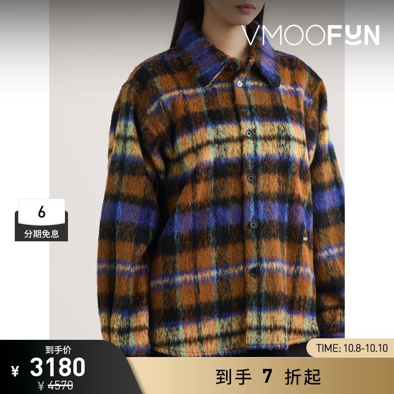 【折扣】Ader Error 秋冬女格纹混纺外套
