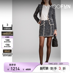 半身裙 春夏女混纺花呢气质修身 Veronica Beard