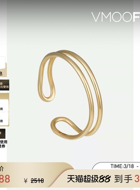 【礼物】HIROTAKA 女10K金圆环耳骨夹(单只)