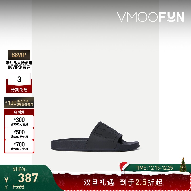 【折扣】[经典款]MM6 Maison Margiela 女黑色平底拖鞋