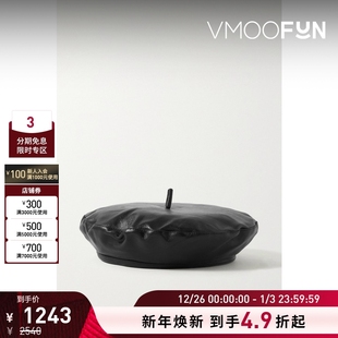 折扣 女士时尚 EUGENIA Carter 柔滑皮革贝雷帽 KIM