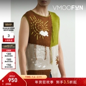 男美拉德宽松刺绣嵌花背心马甲 Bell 折扣 Andersson