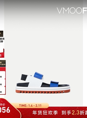 【折扣】PLAN C（服装鞋帽） 女士轻奢简约皮革凉鞋