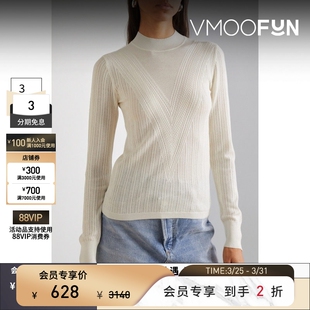 Veronica 末折扣 Beard秋冬女罗纹针织毛衣 季