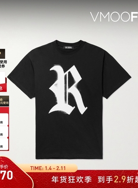 【折扣】Raf Simons 春夏男女同款品牌标志印花棉质T恤