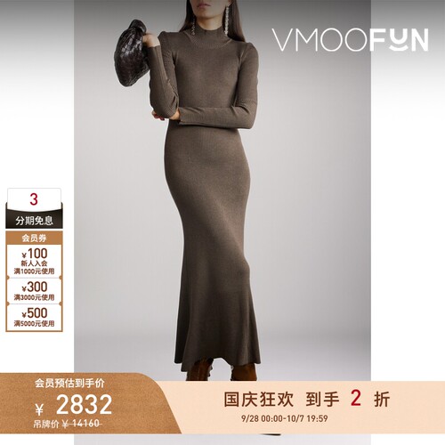 【折扣】PETER DO 早春女露背罗纹桑蚕丝混纺连衣裙