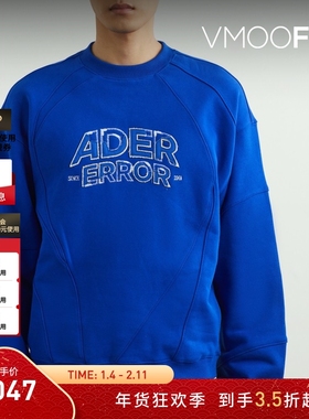 【折扣】Ader Error 早春男品牌标志贴花棉质卫衣