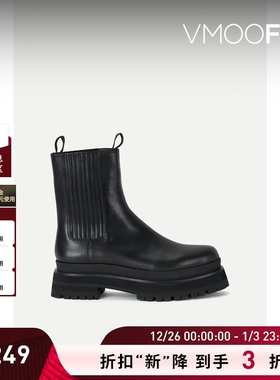 【折扣】Loeffler Randall 女秋冬皮革黑色踝靴