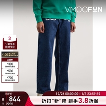 【折扣再降】ICECREAM 男直筒刺绣印花牛仔裤