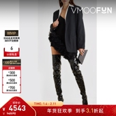 早春女士羊毛绉纱迷你小黑裙连衣裙 Koma 折扣 David