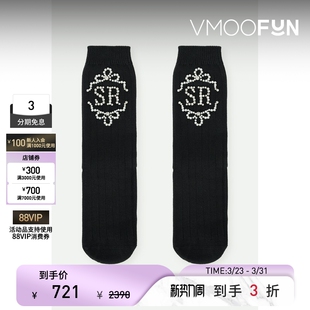 Rocha Simone 秋冬女带缀饰棉质混纺袜子 礼物