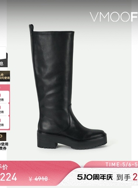 【秒杀】Loeffler Randall 女秋冬皮革及膝长靴