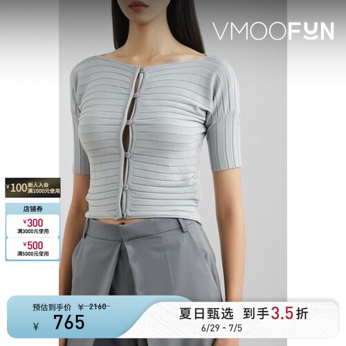 LOW CLASSIC 秋冬女士混纺针织开襟衫