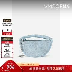 【折扣】BY FAR 女带缀饰牛仔手提包单肩包