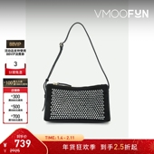 女带缀饰绒面革迷你手提包带缀饰 Atelier 折扣 MANU