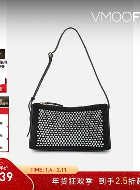 【折扣】MANU Atelier 女带缀饰绒面革迷你手提包带缀饰