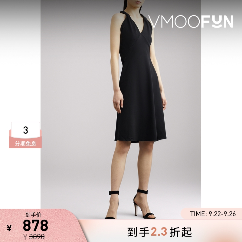【折扣】SAMUEL GUI YANG 女拧绕式真丝中长连衣裙