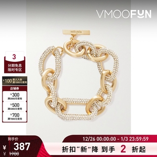 Reyes Gaia Cult 女精美设计感粗链金色脚链 折扣再降