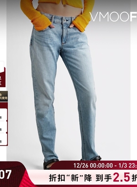 【折扣】Rag＆Bone女士低腰直筒浅蓝色牛仔裤