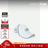 BALMAIN 新年礼物 女贴花棉质拼接网眼面料棒球帽