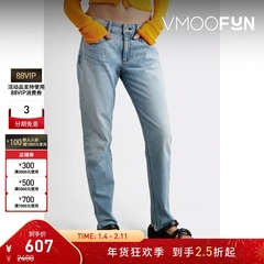 【折扣】Rag＆Bone女士低腰直筒浅蓝色牛仔裤