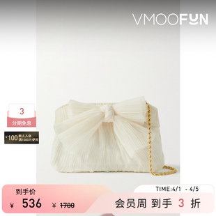 Loeffler Randall 女蝴蝶结细褶手拿包 礼物