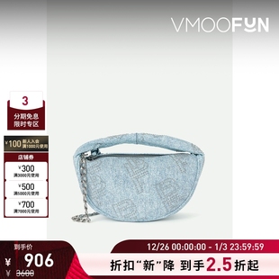 FAR 女带缀饰牛仔手提包单肩包 折扣再降