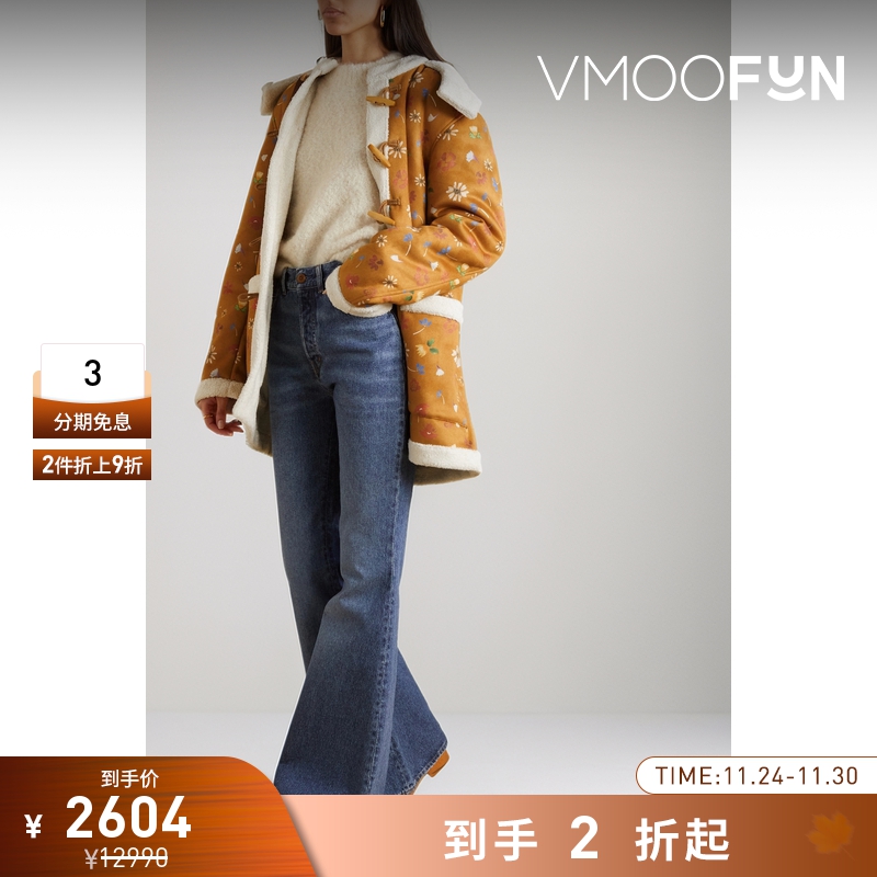 【折扣再降】Rosie Assoulin冬季女士连帽人造羊毛皮外套