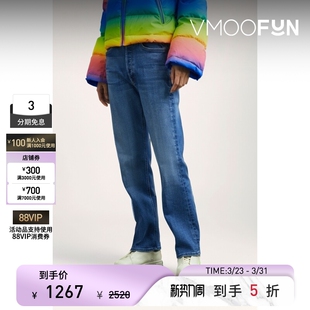 MOTHER DENIM女士刺绣高腰微喇牛仔裤