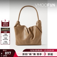 【折扣再降】STAUD女绿色羊皮革单肩包腋下包云朵包