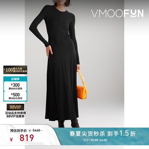 【秒杀】Proenza Schouler 春夏女士露背平纹布超长连衣裙
