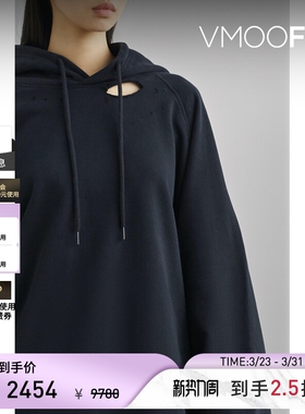 【季末折扣】Raf Simons 秋冬女挖剪棉质连帽卫衣