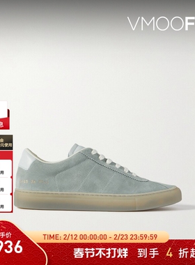 【折扣】COMMON PROJECTS女士皮革边饰绒面革运动鞋