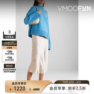 VINCE 末折扣 秋冬女士羊绒羊毛混纺高领毛衣 季