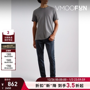 秋冬男士 Rag＆Bone 复古弹力紧身海军蓝牛仔裤 折扣