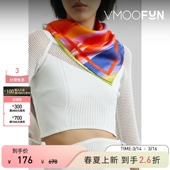 Goya Stine 女印花丝缎彩色围巾 礼物