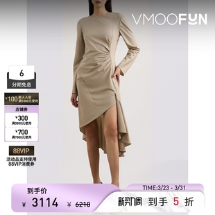 Serafini春夏女士不对称连衣裙 Lorenzo Philosophy