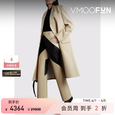 【季末折扣】PETER DO 秋冬女双排扣混纺大衣