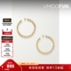 女扭纹圈环镀金耳环 Fisher 新年礼物 Jennifer