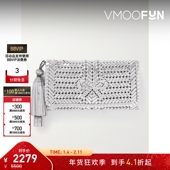 秋冬女穗饰金属感皮革手拿包 Hindmarch 折扣 Anya