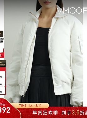 【折扣】DRAE 女士秋冬正反两穿人造皮革软壳面料羽绒夹克