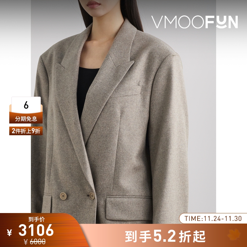 【折扣】FILIPPA K 秋冬女绵羊毛混纺西装外套